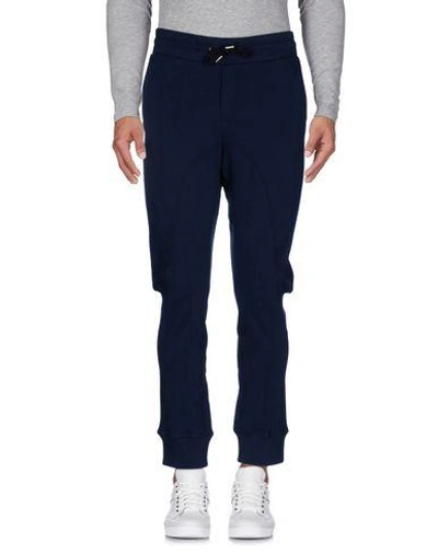 Shop Diesel Black Gold Casual Pants In Dark Blue