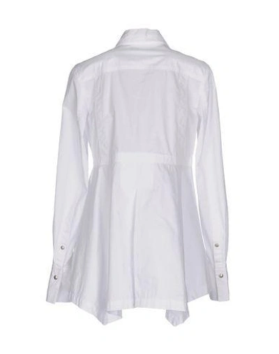 Shop Diesel Black Gold Solid Color Shirts & Blouses In White