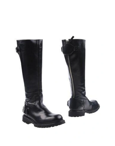 Shop Diesel Black Gold Boots In Black