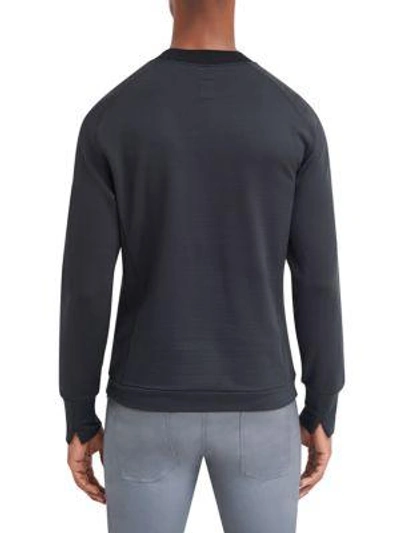 Shop Efm-engineered For Motion Memory Raglan-sleeve Sweatshirt In Black