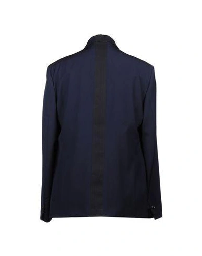 Shop Maison Margiela Blazers In Dark Blue