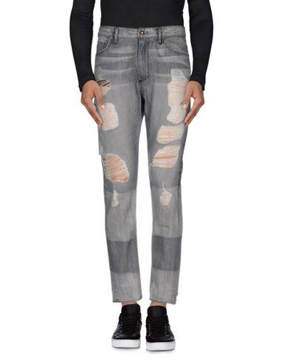 Shop Tortoise Denim Pants In Grey