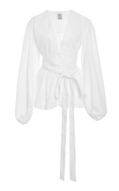 Shop Rosie Assoulin The Ties That Bind Us Top In White