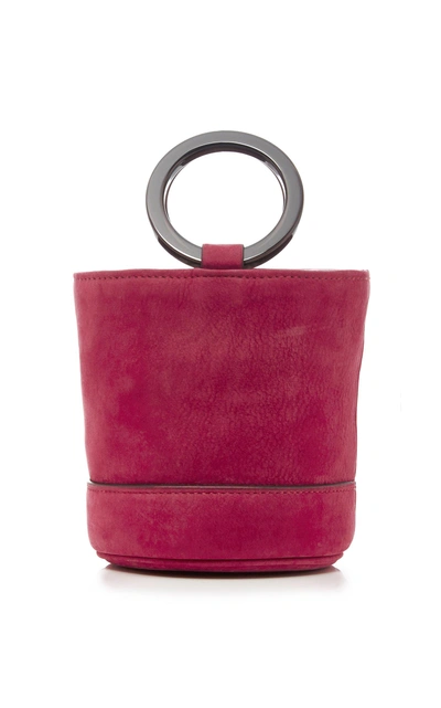 Shop Simon Miller Bonsai 15cm Nubuck Bucket Bag In Red