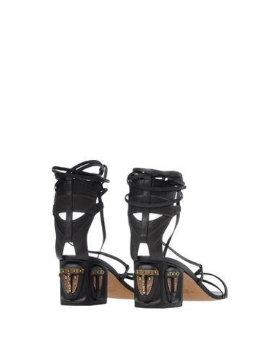 Shop Valentino Sandals In Black