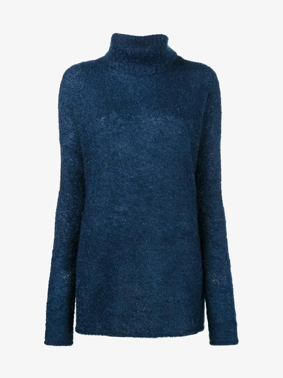 Shop Simon Miller Goleta Blue Roll Neck Knitted Jumper