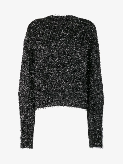 Shop Isabel Marant Tinsel Knitted Jumper In Black