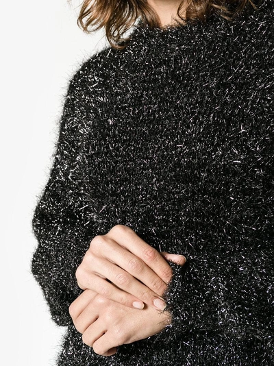 Shop Isabel Marant Tinsel Knitted Jumper In Black
