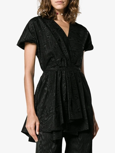 Shop Rosie Assoulin Jumpsuit Mit V-ausschnitt In Black