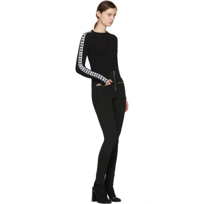 Shop Versus Black Zip Scuba Leggings