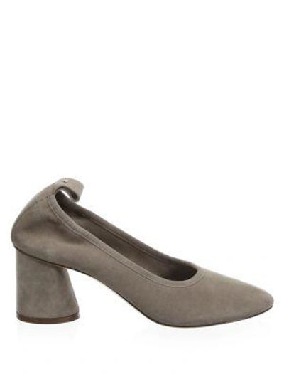 Shop Tory Burch Therese Suede Pumps In Dust Storm