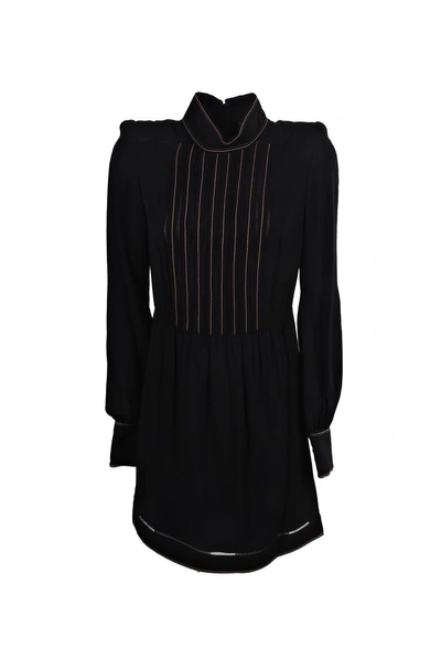 Shop Marc Jacobs Bishop Sleeve Mini Dress In Black