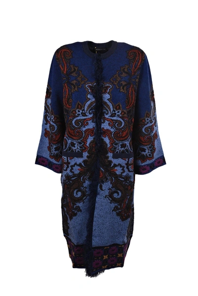 Shop Etro Mongolia Cardi-coat In Multicolour