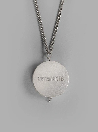 Shop Vetements Silver Grinder Necklace