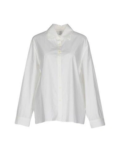 Shop Rosie Assoulin Solid Color Shirts & Blouses In Ivory