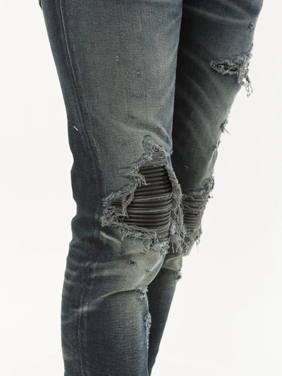 Amiri Mx1 Leather Patch Jeans | ModeSens