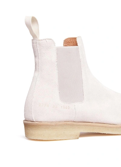 Shop Common Projects Suede Chelsea Ankle Boots