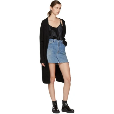 Shop Re/done Indigo Levi's Edition High-rise Denim Miniskirt