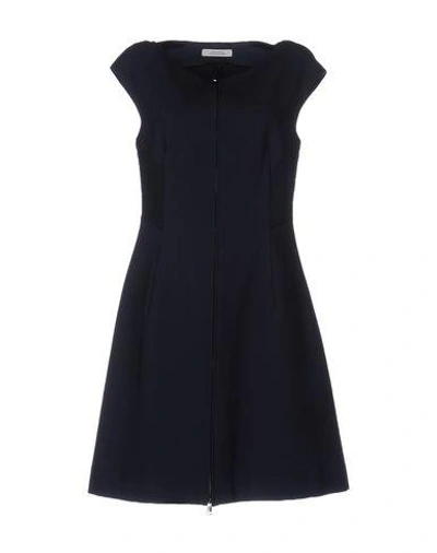 Shop Dorothee Schumacher Short Dress In Dark Blue
