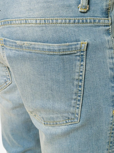 Shop Represent Destroyed Slim-fit Jeans