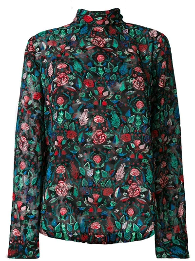 Shop Essentiel Antwerp Roll-neck Floral Top