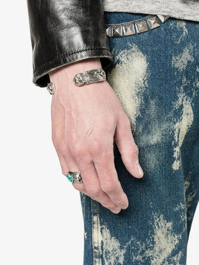 Shop Gucci Feline Bracelet In Metallic