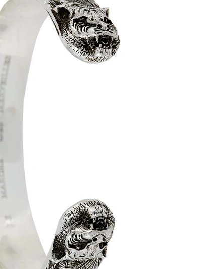 Shop Gucci Feline Bracelet In Metallic