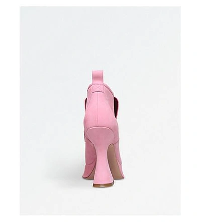 Shop Sies Marjan Ellen Nubuck-leather Boots In Pale Pink