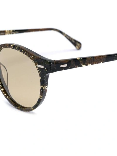 Shop Oliver Peoples Gregory Peck Round Frame Sunglasses