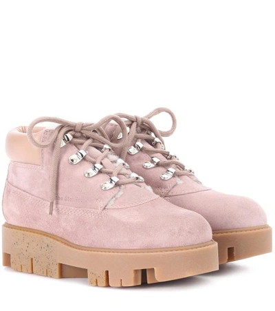 Shop Acne Studios Exclusive To Mytheresa.com - Tinne She Suede Ankle Boots In Pink