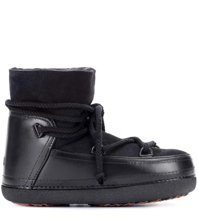 Shop Inuikii Classic Low Leather Boots In Black