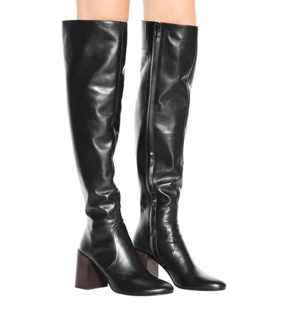 Shop Acne Studios Sonny Leather Over-the-knee Boots