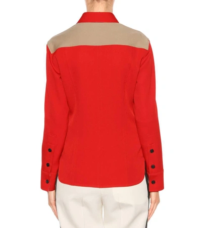 Shop Calvin Klein 205w39nyc Wool Shirt In Red