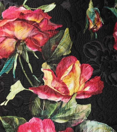 Shop Dolce & Gabbana Floral-printed Dress In Rose Foedo Eero