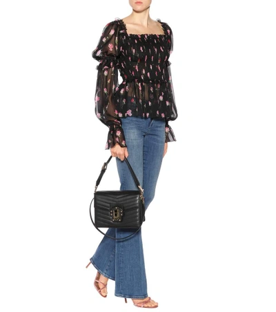 Shop Dolce & Gabbana Lucia Leather Shoulder Bag
