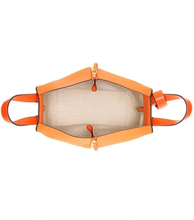 Shop Loewe Hammock Leather Shoulder Bag In Apricot