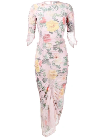 Shop Preen By Thornton Bregazzi Agnes Floral Print Fitted Dress