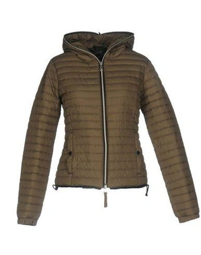Shop Duvetica Down Jackets In Military Green