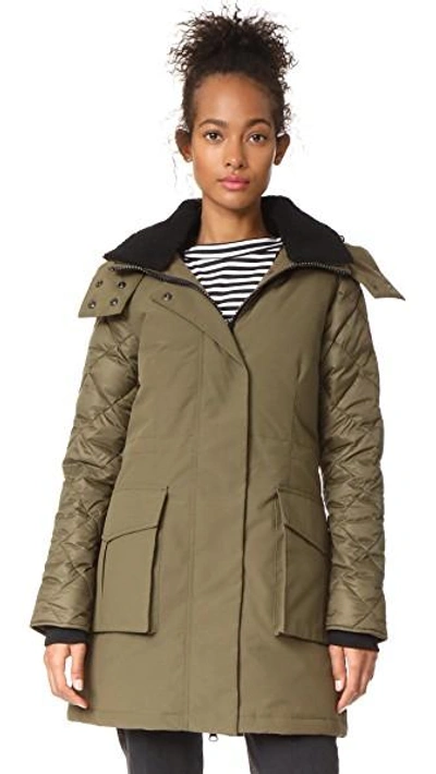 Shop Canada Goose Elwin Parka In Military Green