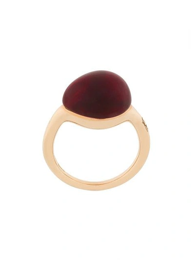 Shop Pomellato 9kt Yellow Gold Rouge Passion Synthetic Ruby Ring