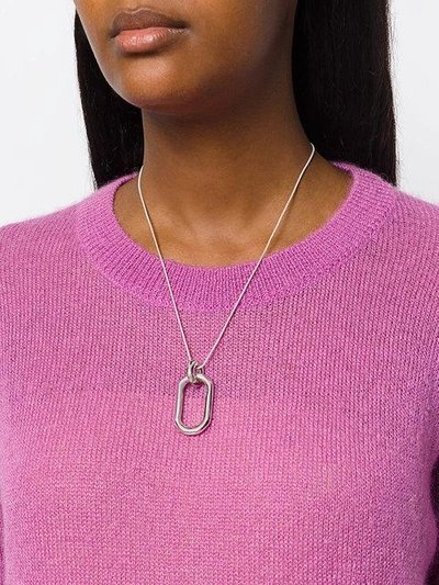 Shop Pamela Love Beaumont Pendant Necklace In Metallic