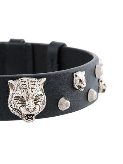 Shop Gucci Choker Mit Felinekopf In Black