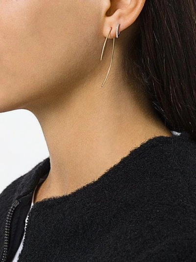 Shop Maria Black Elodie/bela Blanc Diamond Set Of Earrings