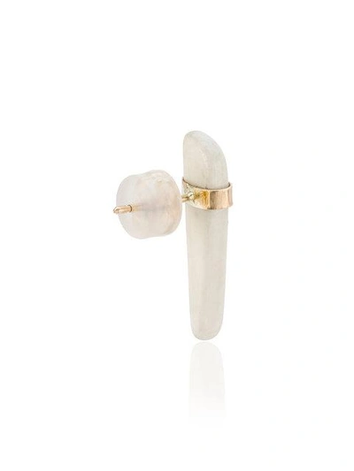 Shop Melissa Joy Manning Howlite Stone Earrings - Metallic