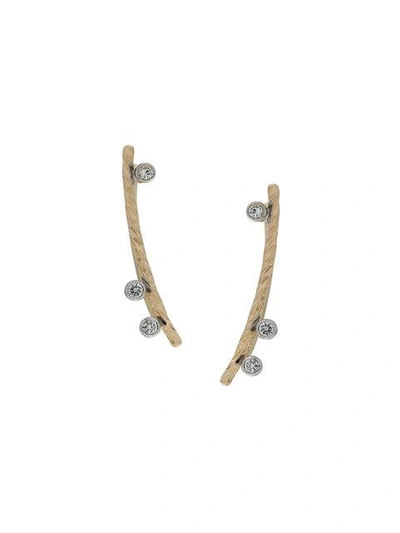 Shop Maria Black Diamond Cut Ciara Earrings (pair)
