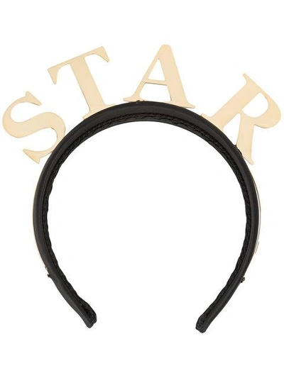 Shop Dolce & Gabbana Star Hairband - Black