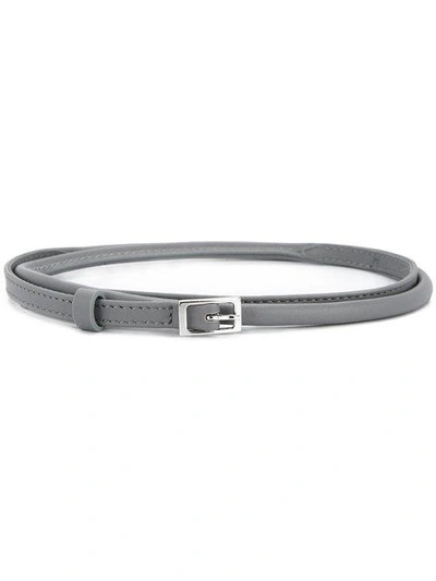 Shop Marni Slim Belt - Grey