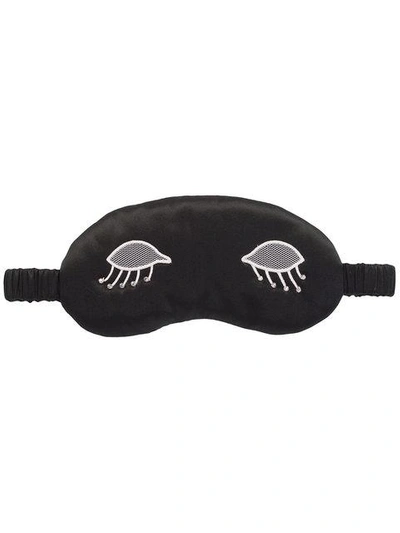 Shop Morgan Lane Lacey Lids Sleeping Mask In Black