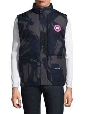 canada goose blue camo gilet