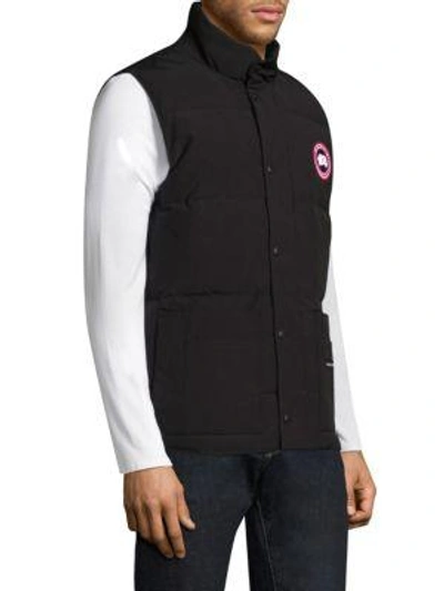 Shop Canada Goose Quilted Freestyle Waistcoat In Blue